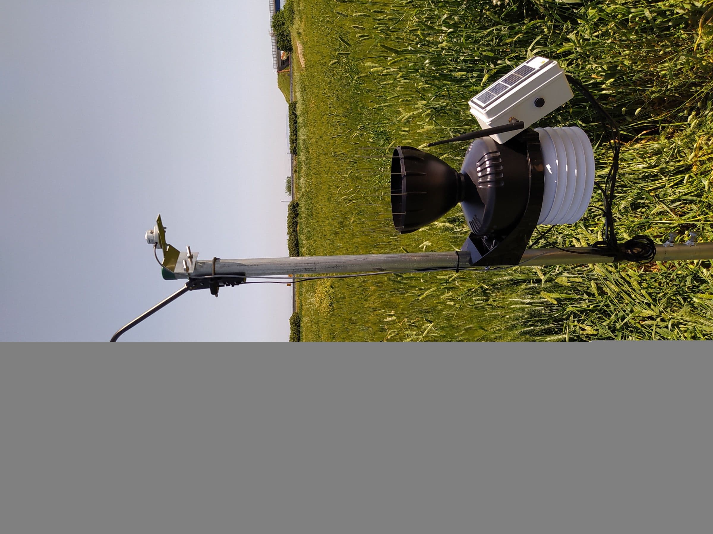 Centralina meteo iFarming installata in campo